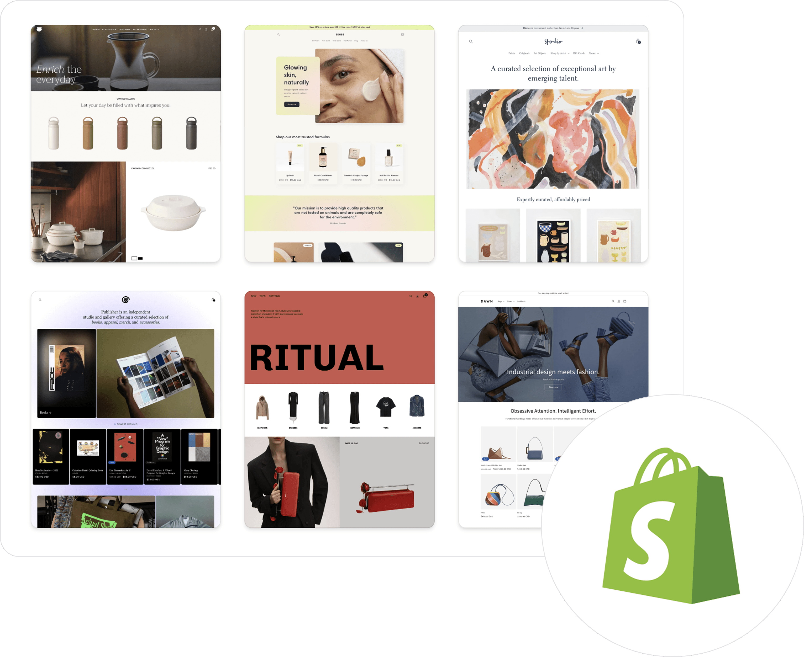 Shopify e-commerce store illustration